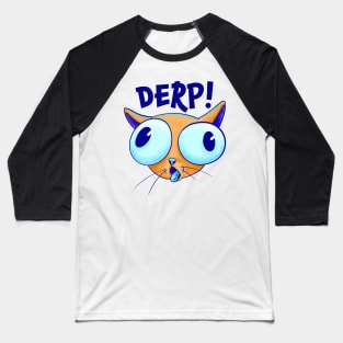 Derp Cat Baseball T-Shirt